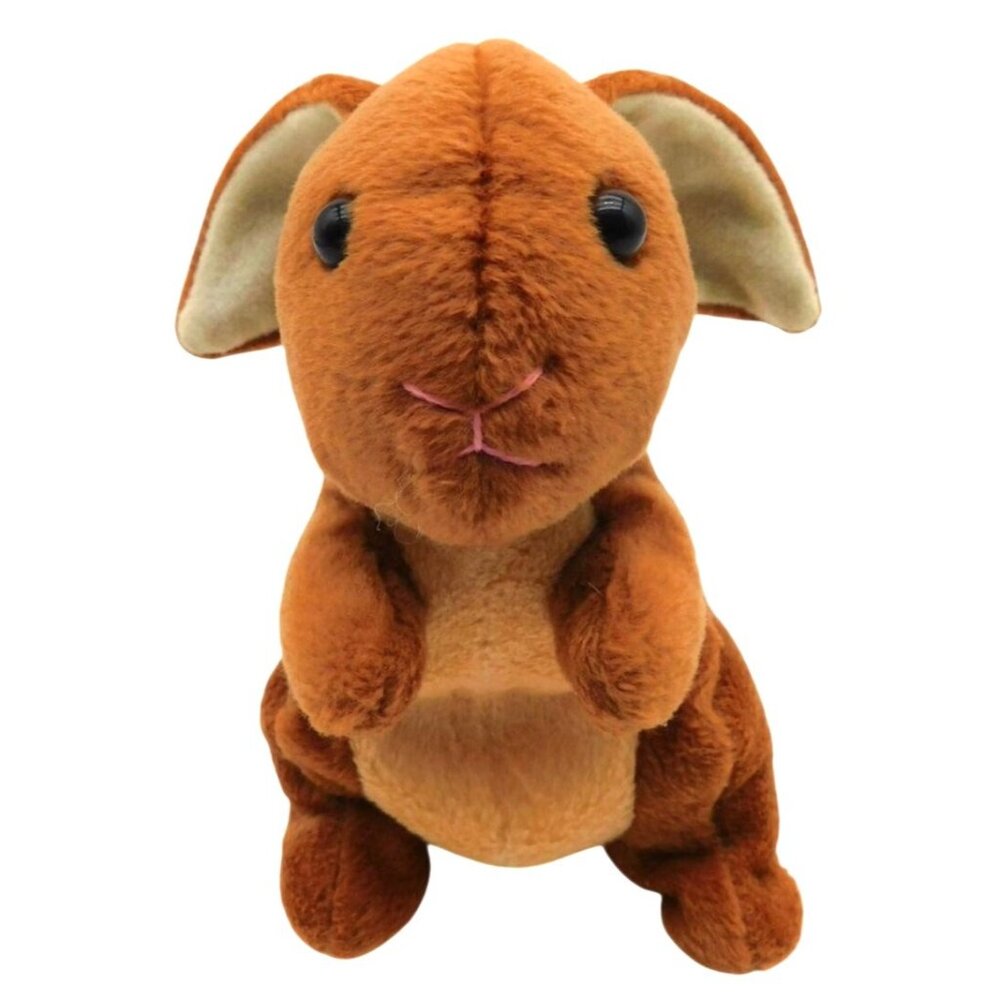 Stichler Brown Bunny Rabbit Plush 7" Vintage Beanie